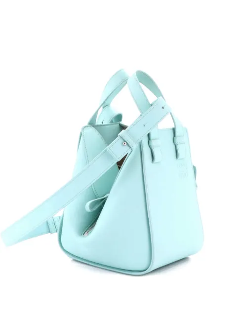 Loewe Pre-Owned Monochrome Hammock Bag Leather Compact crossbody bag Blue S9TGVYLQ6K2MR6G9