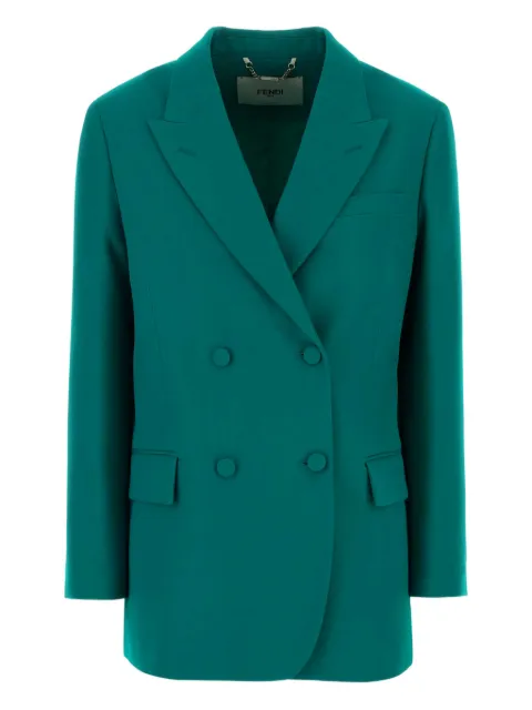 FENDI grain de poudre blazer Green FJ7685AJYF
