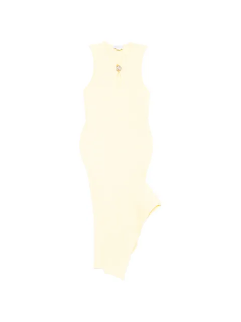 Stella McCartney cotton ribbed dress Yellow 6K11673S2594