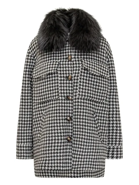 Ava Adore fur-collar coat White 31AAFW25