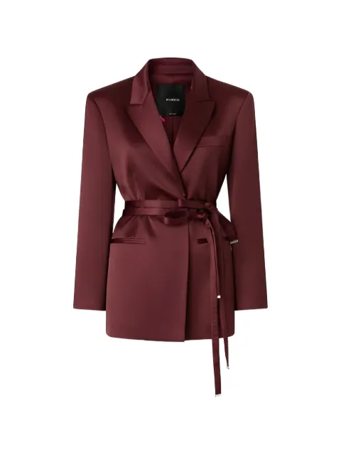PINKO Rapa belted jacket Red 106589A1Y5