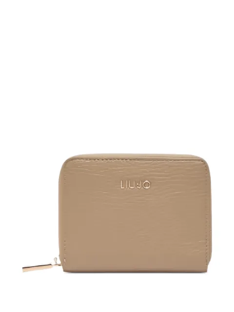 LIU JO logo detail wallet Neutrals AA6156E101201679