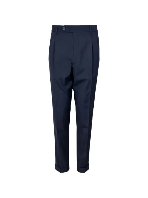 Gta pleated turn-up trousers Blue E41R00B50184800