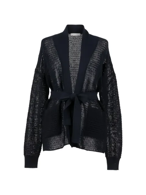 TWINSET mesh cardigan with hand-embroidered details Blue 261TE3021