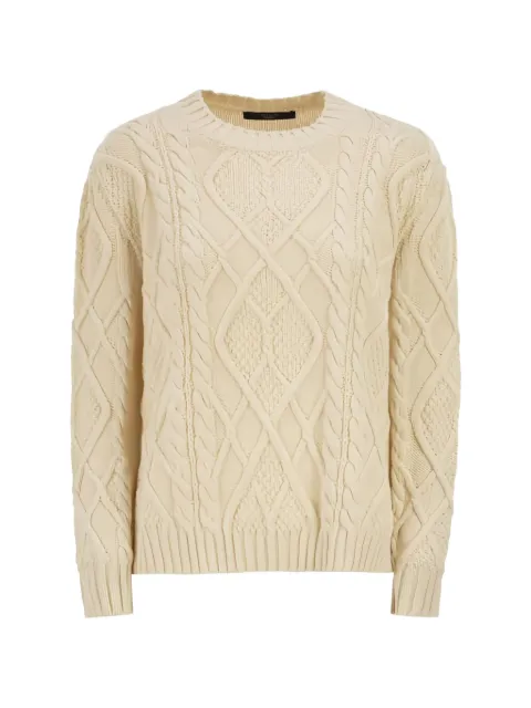 Weekend Max Mara Wkdtenore cable-knit crew-neck sweater Neutrals 2615361231600