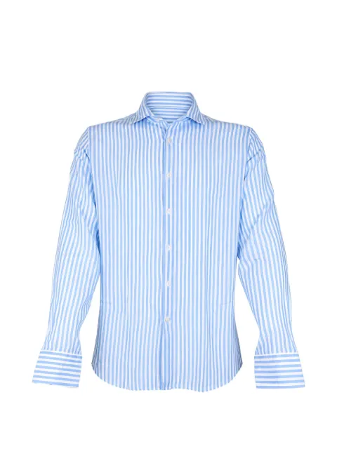 Manuel Ritz striped-print long-sleeve shirt Blue 4032E601L26320080