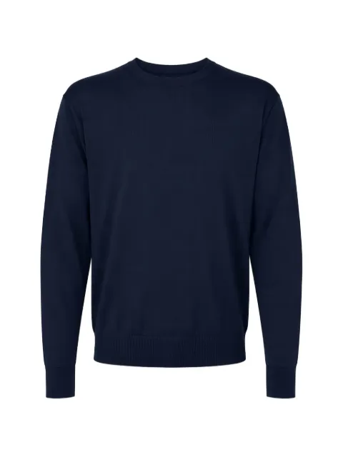 Manuel Ritz crew-neck ribbed-trim sweater Blue 4032M50026331089