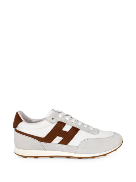 Hogan Athletic logo-patch panelled sneakers White HXM6990FZ90UZD
