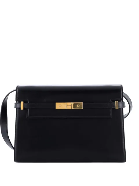 Saint Laurent Pre-Owned Manhattan Leather Medium shoulder bag Black OVYPBLB480RSRSB9