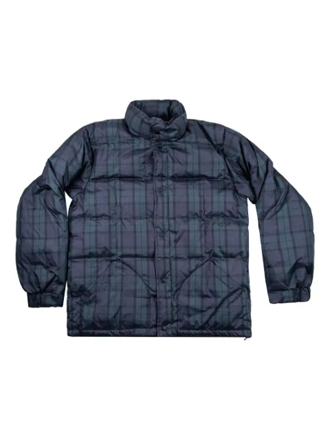 Stüssy plaid puffer shirt jacket Blue STUS104