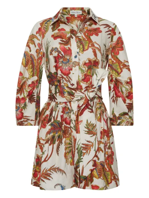 Cara Cara Raya button floral sash dress Neutrals 1351LFFLI