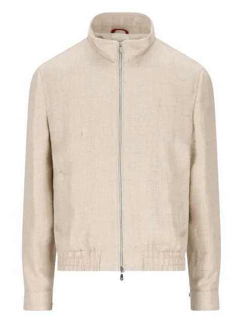 Brunello Cucinelli zip-up high-neck jacket Neutrals MZ4036580C042