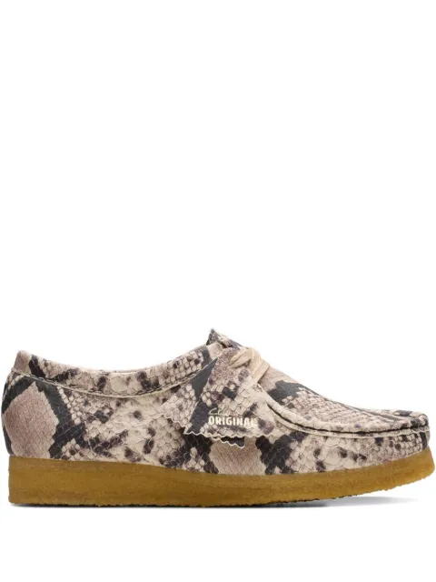 Clarks Originals snake leather wallabee shoes Neutrals 26179329