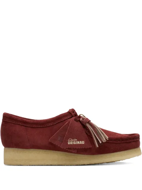 Clarks Originals Wallabee tassel Derby shoes Red 26179317