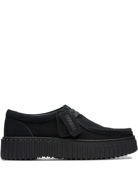 Clarks Originals suede lace-up loafers Black 26175406