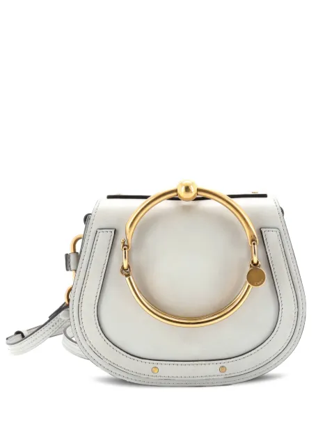Chloé Pre-Owned Nile Leather Small crossbody bag Grey J8Z48LF02Y3YUD2D