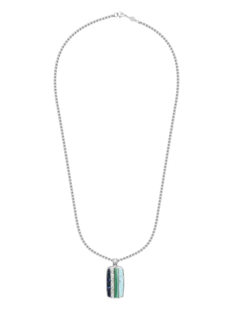 Nialaya Jewelry Trinity-pendant necklace Silver MNEC436