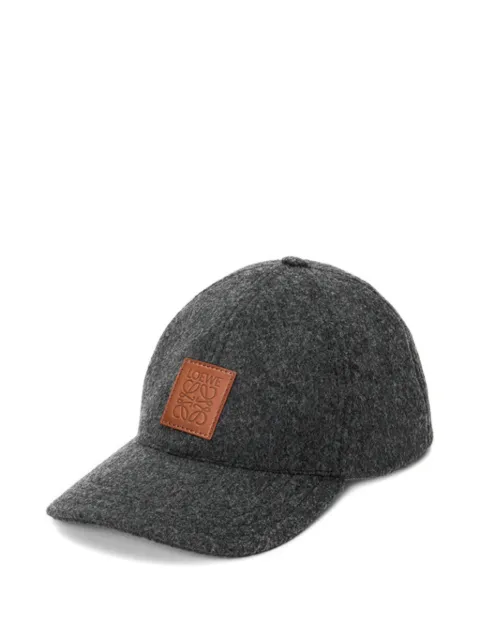LOEWE patch wool cap Grey K820358X98