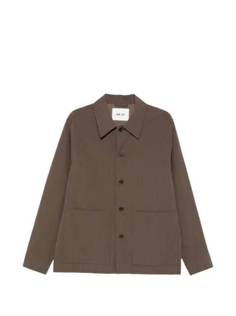 NN07 striped-pattern shirt Brown 2610000020