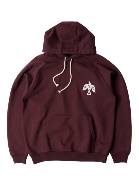 BY PARRA Crow logo hoodie Red 54326