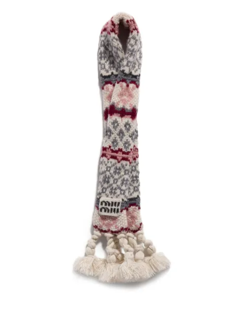 Miu Miu wool and cashmere trick Neutrals 5TT2792IEI