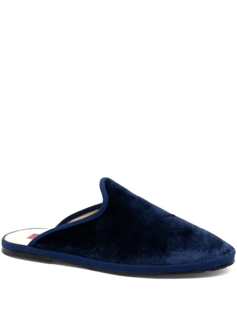 Gondolina Murano velvet mules Blue GSABT