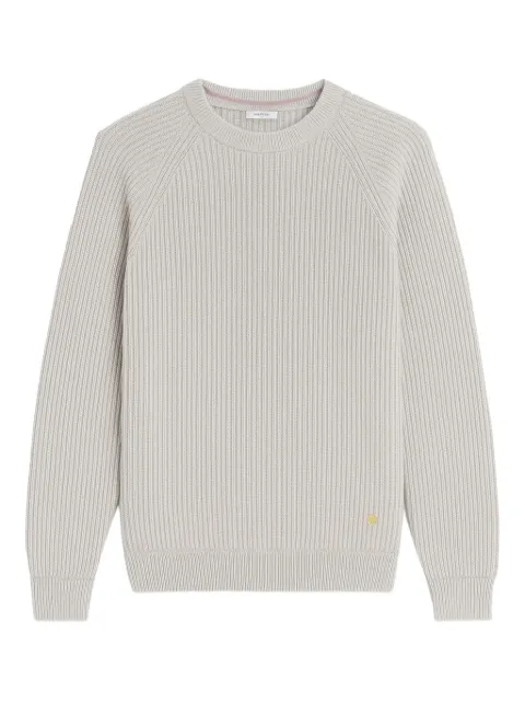 Greyed ribbed wool sweater Neutrals GA1M0006N034