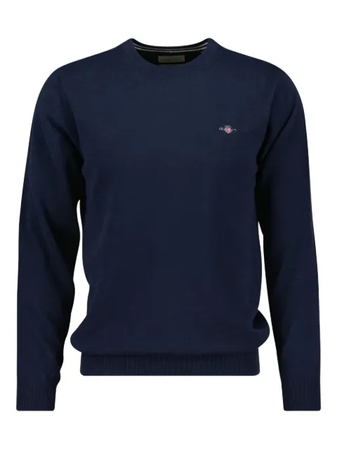 Gant crew-neck wool sweatshirt Blue 87211480