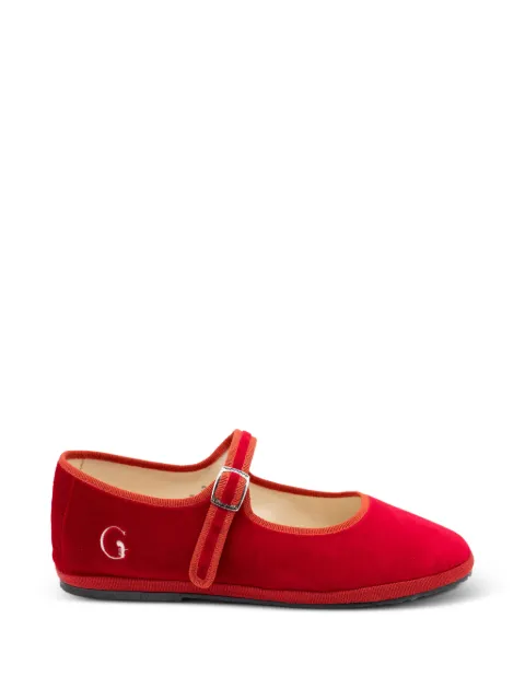 Gondolina Opera logo-detail ballet flats Red GPLBB