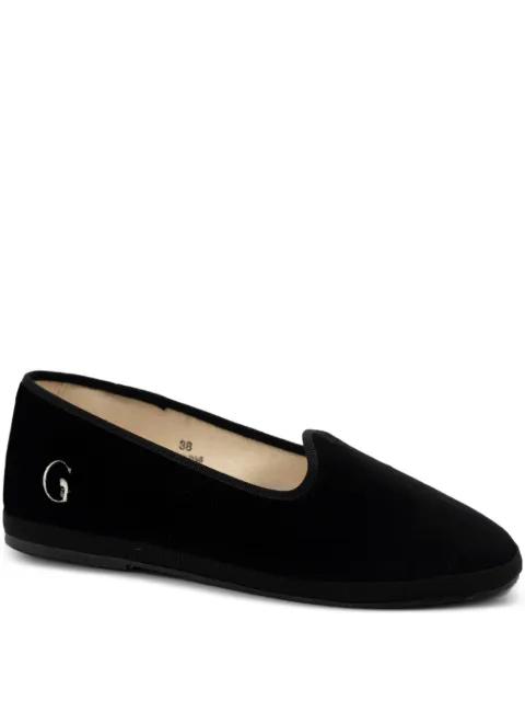 Gondolina Pellestrina logo-detail slippers Black GPL05