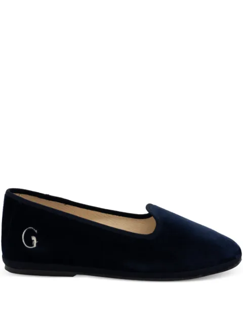 Gondolina Venezia logo-detail slippers Blue GPL05