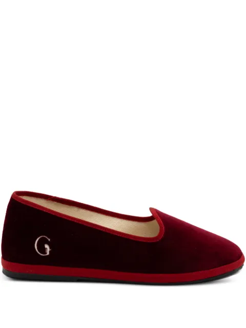 Gondolina Dogale logo-detail slippers Red GPL05