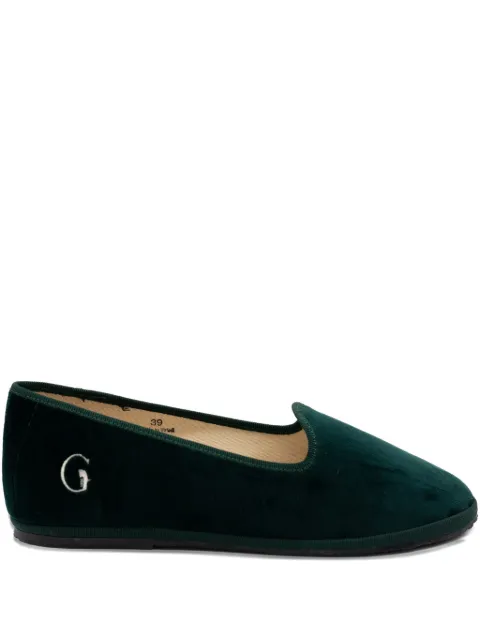 Gondolina Alberoni logo-detail slippers Green GPL05