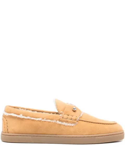 Christian Louboutin Chambeliboat shearling loafers Neutrals 1260314C562