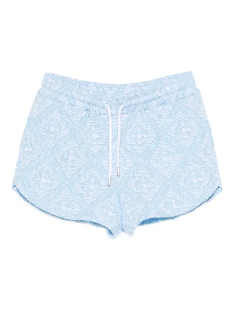 Casablanca drawstring pattern shorts Blue WSP26JTR33601