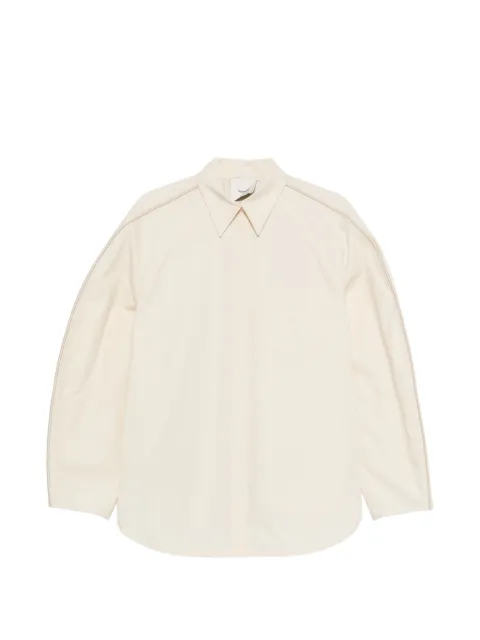 Nanushka balloon binding detail shirt Neutrals NW26PSTP12271