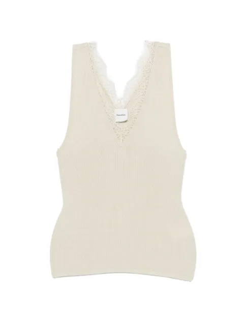 Nanushka Siara V-neck tank top Neutrals NW26PSTP16473