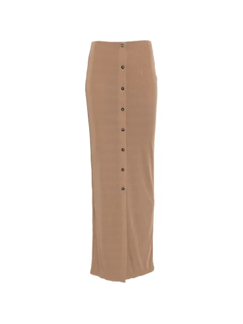 Nanushka button-down maxi skirt Neutrals NW26PSSK08876