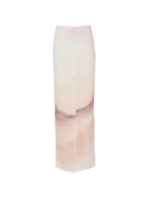Nanushka button-down maxi skirt Neutrals NW26PSSK08631