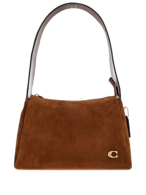 Coach Lola initial logo zip tote bag Brown CDD06