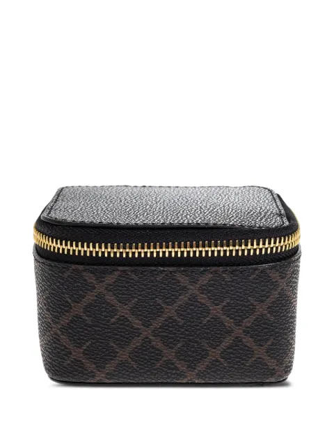 By Malene Birger Bae patterned zip jewellery box Black 103354