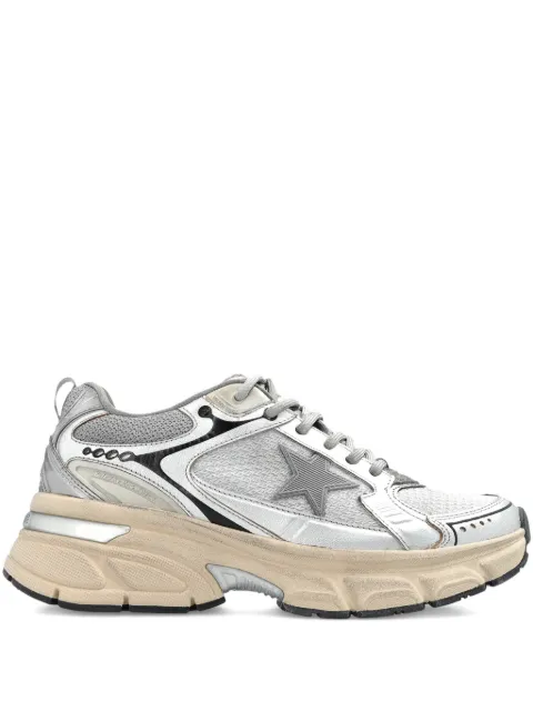 Golden Goose Lightstar trainers in gray mesh and silver nappa leather with gray TPU star Grey GWF00724F007843
