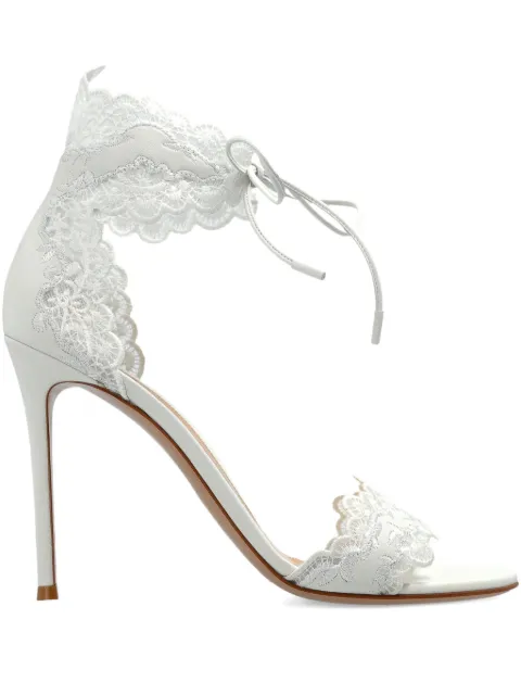 Gianvito Rossi Evie ankle-tie sandals White G6121815RIC