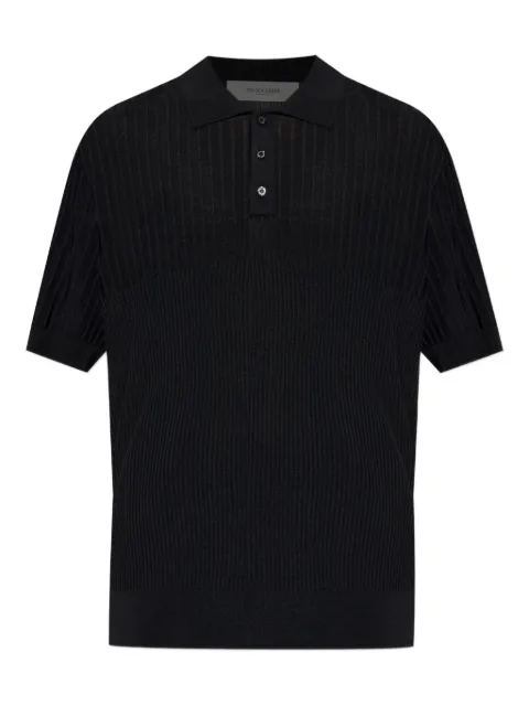 Golden Goose ribbed button polo shirt Black GMP01412P002400