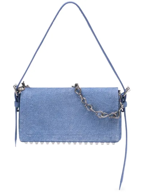 Alexander Wang Denim Ricco Slim Flap Bag Blue 20126R58L400