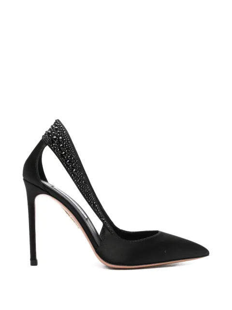 Aquazzura crystal-embellished pumps Black DLCHIGP0SAT