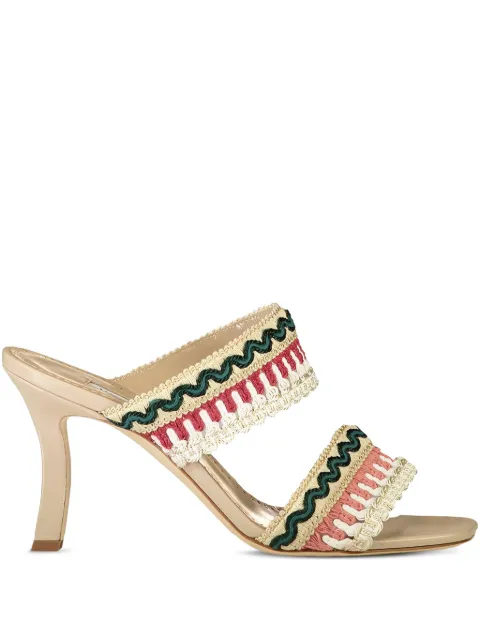 Manolo Blahnik 90mm Mabeco mule Neutrals 42520310004943E943F943D2