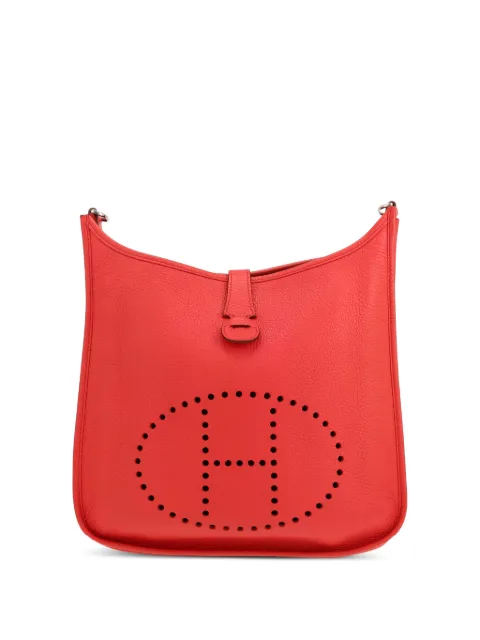 Hermès Pre-Owned 2012 Evelyne III perforated-adjustable crossbody bag Red 422005