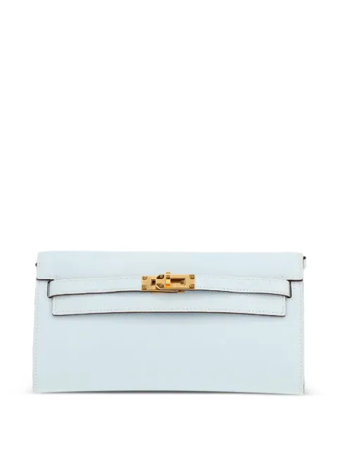 Hermès Pre-Owned 2020 Kelly To Go epsom-leather clutch bag Blue 422633