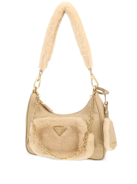 Prada Pre-Owned 2020s Re-Edition 2005 chain shoulder bag Neutrals 414536